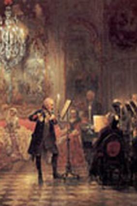 Adolf von Menzel: Flötenkonzert in Sanssouci